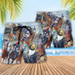 Horseback Riding Horse Beach Shorts Pattern Detail For Summer Travel And Thoughtful Gift Giving