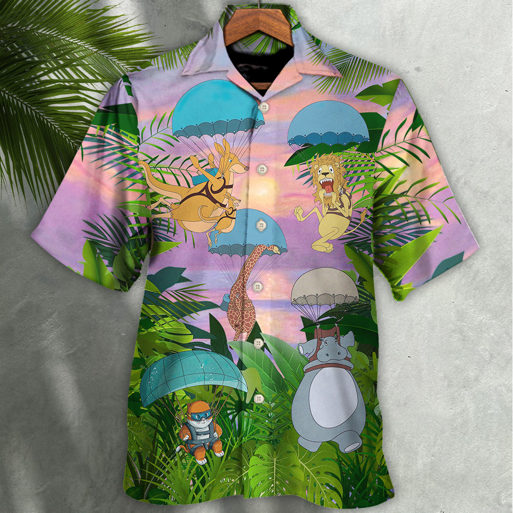 Parasailing Vacation Sport Hawaiian Shirt All Over Print Detail For Vacation Style