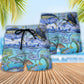 Fishing Fish Beach Shorts Pattern Detail For Seaside Leisure And Lightweight Summer Style