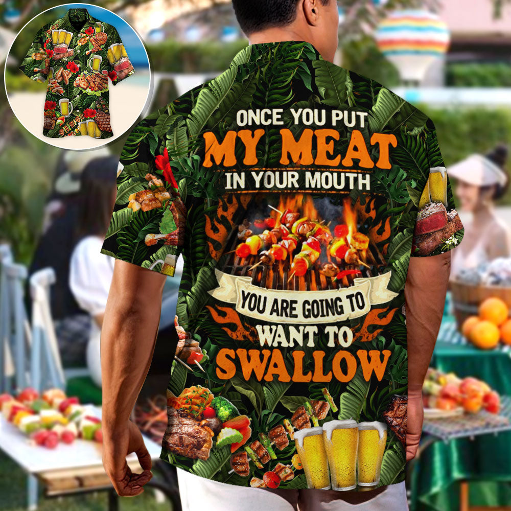 Funny Barbecue BBQ Grill Food Hawaiian Shirt Artwork View For Beach Days
