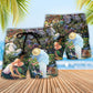 Botanical Gardening Garden Beach Shorts Pattern Detail For Sunny Day Adventures And Leisure And Relaxation
