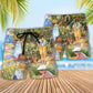 Gardening Lawn Care Beach Shorts Pattern Detail For Vacation Style And Laid Back Styling