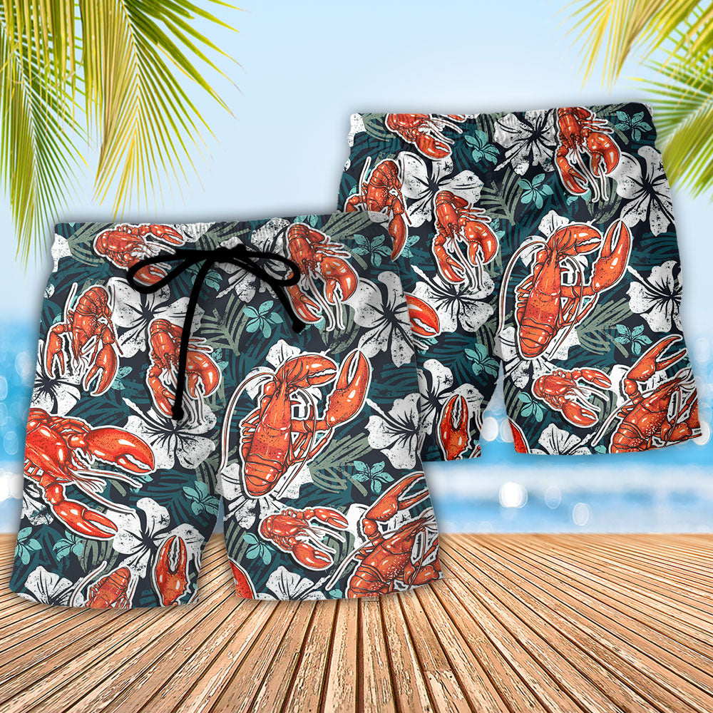 Lobster When Life Gives You Lemons Order Beach Shorts For Vacation Travel And Relaxed Outdoor Comfort
