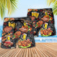 BBQ Food Beach Shorts Pattern Detail For Sunny Day Adventures And Comfortable Daily Use