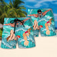 Open Water Swimming Swimming Beach Shorts Pattern Detail For Outdoor Activities And Easy Warm Weather Wear