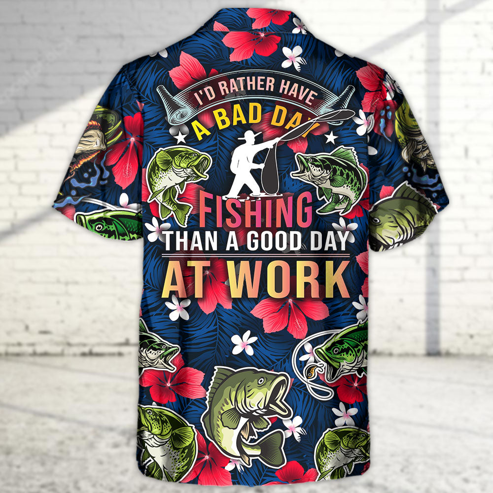 Fishing Outdoor Passion Hawaiian Shirt Artwork View For Outdoor Gatherings