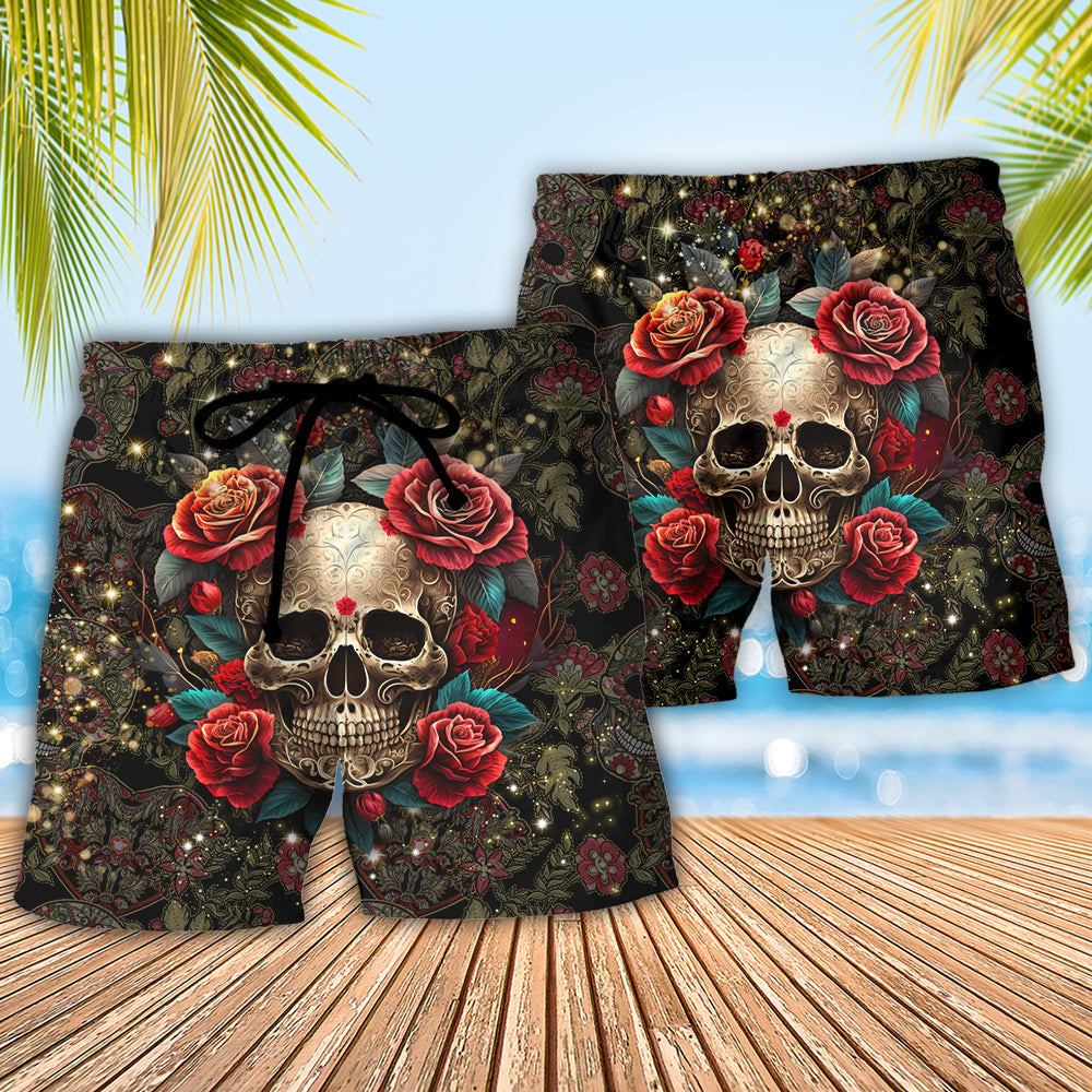 Festival Beach Shorts Pattern Detail For Island Trips And Leisure And Relaxation
