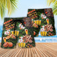 BBQ Food Beach Shorts Pattern Detail For Poolside Fun And Weekend Casual Style