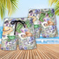 Vintage Gardening Beach Shorts Pattern Detail For Tropical Escapes And Easy Warm Weather Wear