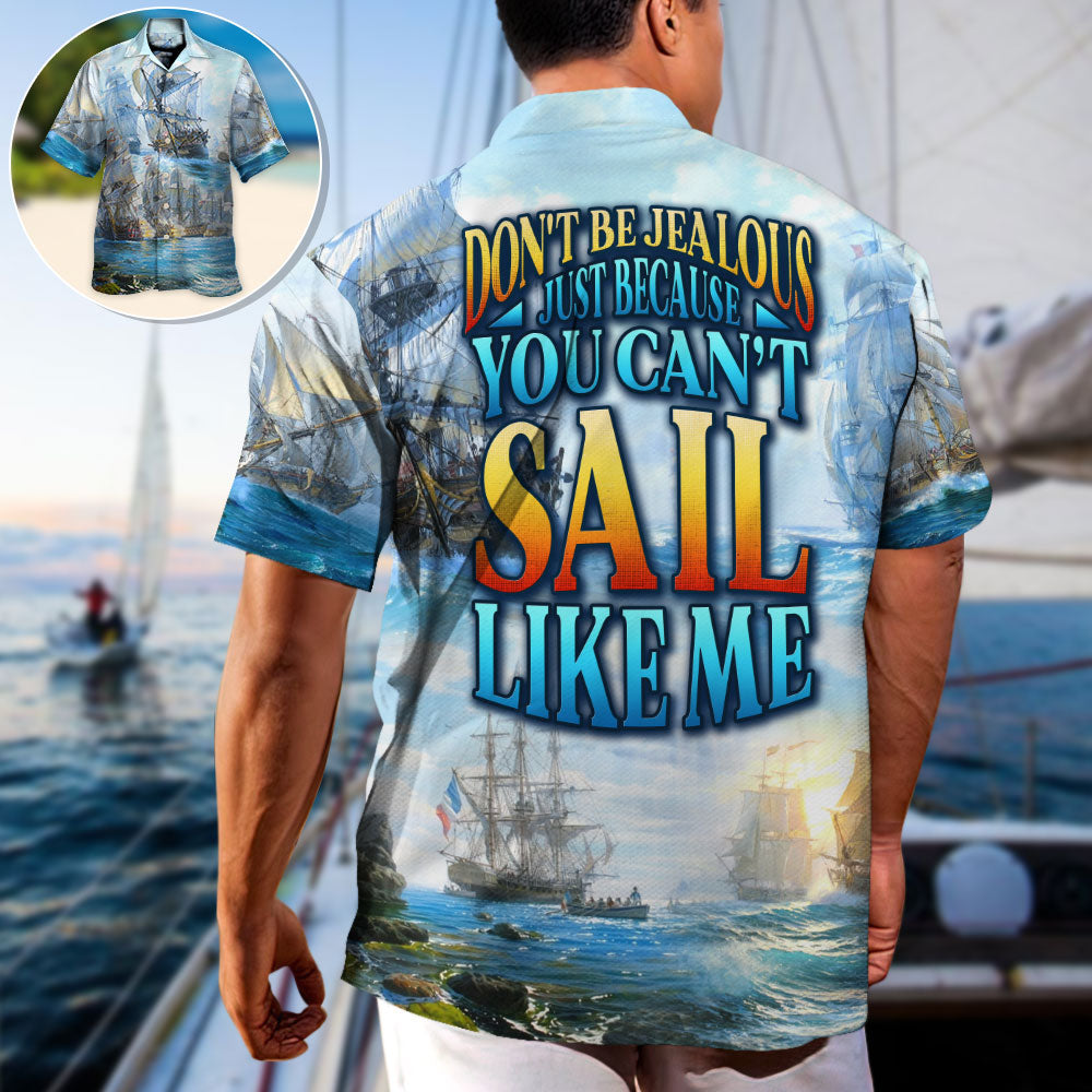Sailing Weekend Humor Hawaiian Shirt Creative Print View For Tropical Vacations