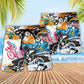 Cycling Motorcycle Beach Shorts Pattern Detail For Sunny Day Adventures And Thoughtful Gift Giving