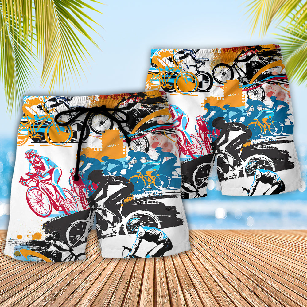 Cycling Motorcycle Beach Shorts Pattern Detail For Sunny Day Adventures And Thoughtful Gift Giving