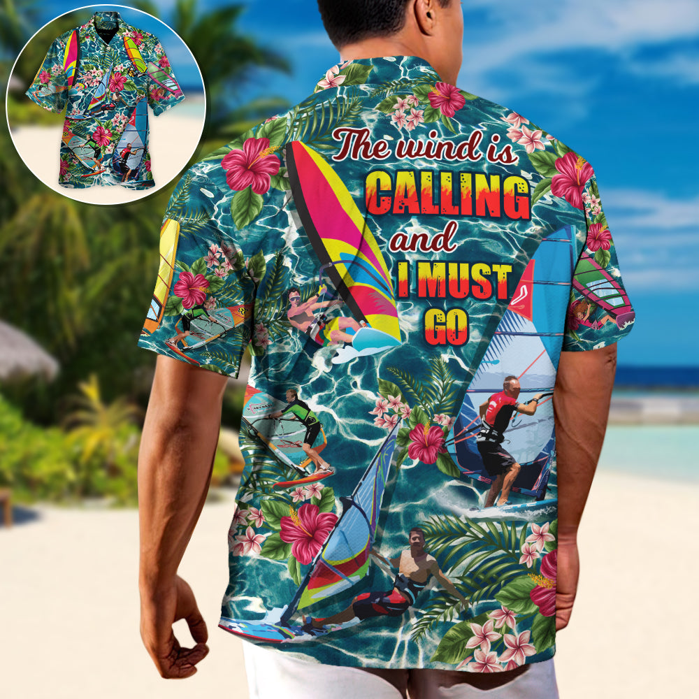 Windsurfing Outdoor Passion Hawaiian Shirt Design View For Weekend Trips