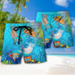 Scuba Diving Best Way To Observe Fish Funny Beach Shorts For Tropical Coastal Getaways