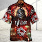 Electronic Music Festival Hawaiian Shirt Creative Print View For Tropical Vacations