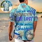 Gothic Dark Beach Hawaiian Shirt Pattern Detail For Coastal Travel