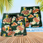 BBQ Food Beach Shorts Pattern Detail For Tropical Escapes And Travel Ready Comfort