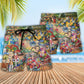 Gardening Saved Me Funny Garden Lover Plowing Beach Shorts For Beach Days And Casual Outdoor Wear