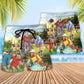 Golf Beach Shorts Pattern Detail For Coastal Travel And Travel Ready Comfort