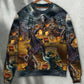 Pirate Skull Treasure Hunting Sweater For Art Lovers Holidays Parties And Comfortable Wear