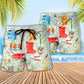 Gardening Beach Shorts Pattern Detail For Seaside Leisure And Leisure And Relaxation