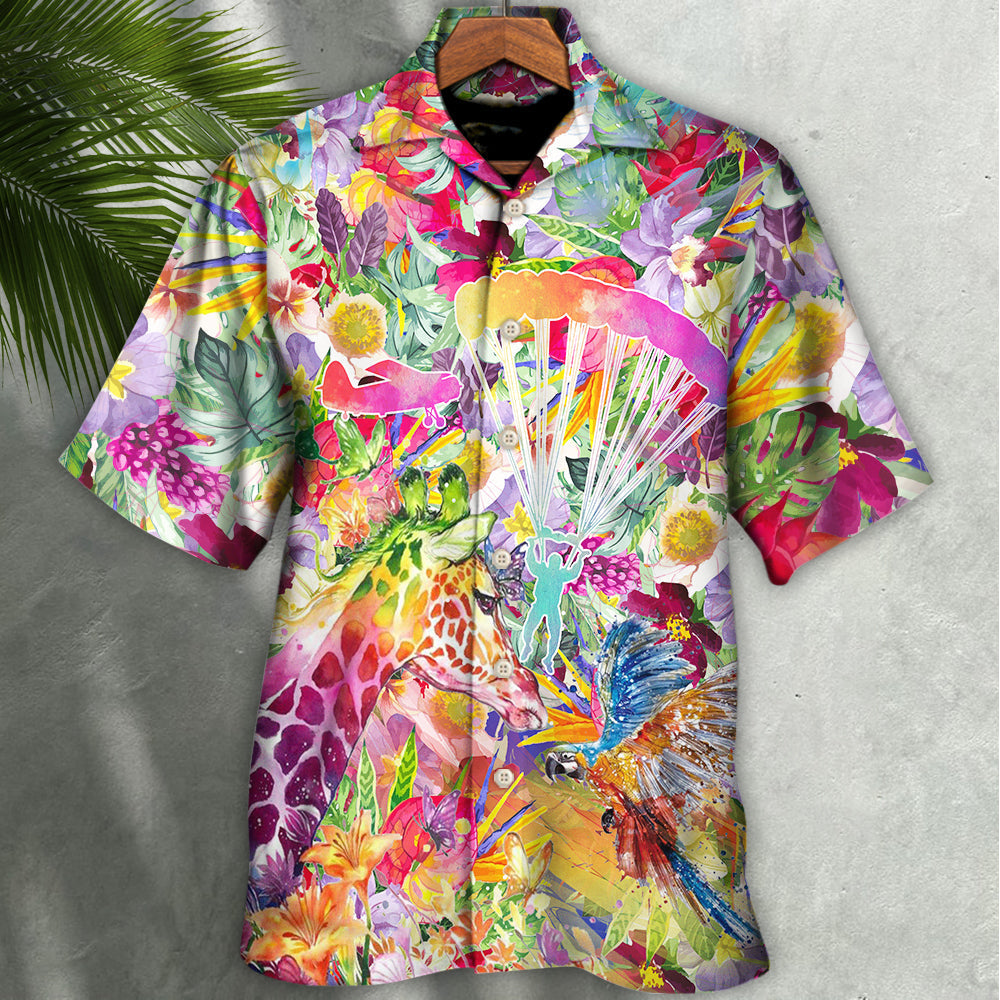 Parasailing Outdoor Passion Hawaiian Shirt Design View For Vacation Style