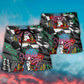 Octopus Formula Racing Australian Art Beach Shorts For Ocean Lover Vacation Wear
