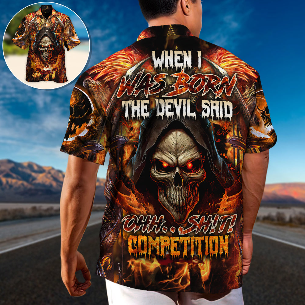 Skull Raise Underworld Competition Hawaiian Shirt For Poolside Relaxation And Sunny Getaways