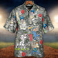 Tropical Cricket Leaf Hawaiian Shirt Print Closeup For Beach Days