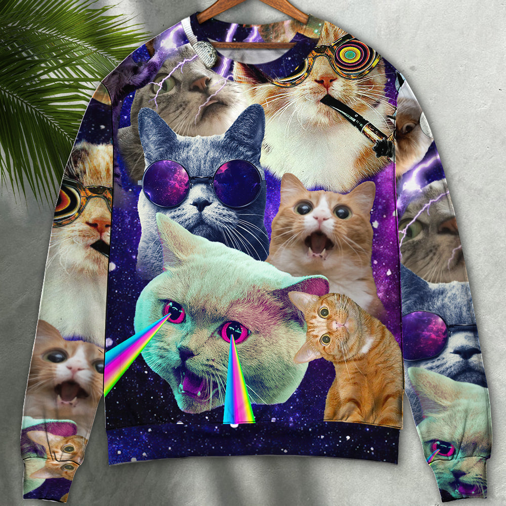 Flying Battle Cat Fantasy Sweater For Animal Lovers Casual Wear Holidays And Thoughtful Gifting