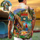Camping Favorite Buddies Dad Hawaiian Shirt Pattern Detail For Weekend Trips