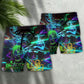 DJ Stunning Color Music Art Style Beach Shorts For Music Lover Vacation Wear