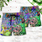 Hippie Colorful Ocean Octopus Music Beach Shorts Pattern Detail For Seaside Leisure And Thoughtful Gift Giving