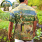 Gardening Plants Hawaiian Shirt Front Pattern View For Coastal Travel