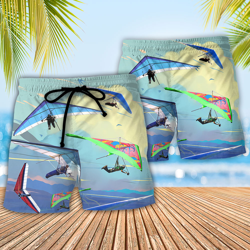 Hang Gliding Don't Be Jealous Because I Skydive Beach Shorts For Resort Trips And Warm Weather Style