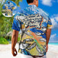 Lobstering Crawfish Hawaiian Shirt Artwork View For Outdoor Gatherings