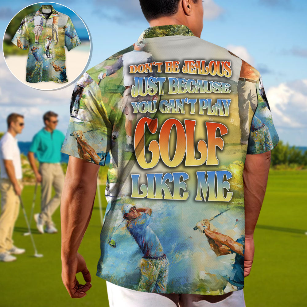Golf Outdoor Passion Hawaiian Shirt Detailed Pattern View For Thoughtful Gifting