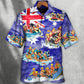 Vintage Water Rafting River Team Flag Hawaiian Shirt Design View For Thoughtful Gifting