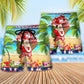 Santa At The Beach Christmas In July Beach Shorts For Warm Weather Celebrations