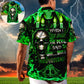 Green Skull Devil Surprise Hawaiian Shirt Design View For Resort Travel And Thoughtful Gifting