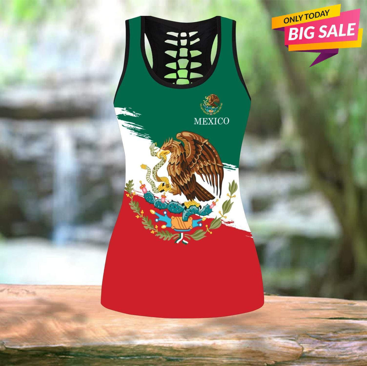 Mexican Heritage Culture Hollow Tank Top For Yoga Workouts And Casual Wear