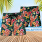 Tropical Lobster Beach Shorts For Oceanfront Escapes, Sunny Day Adventures, And Travel Ready Comfort