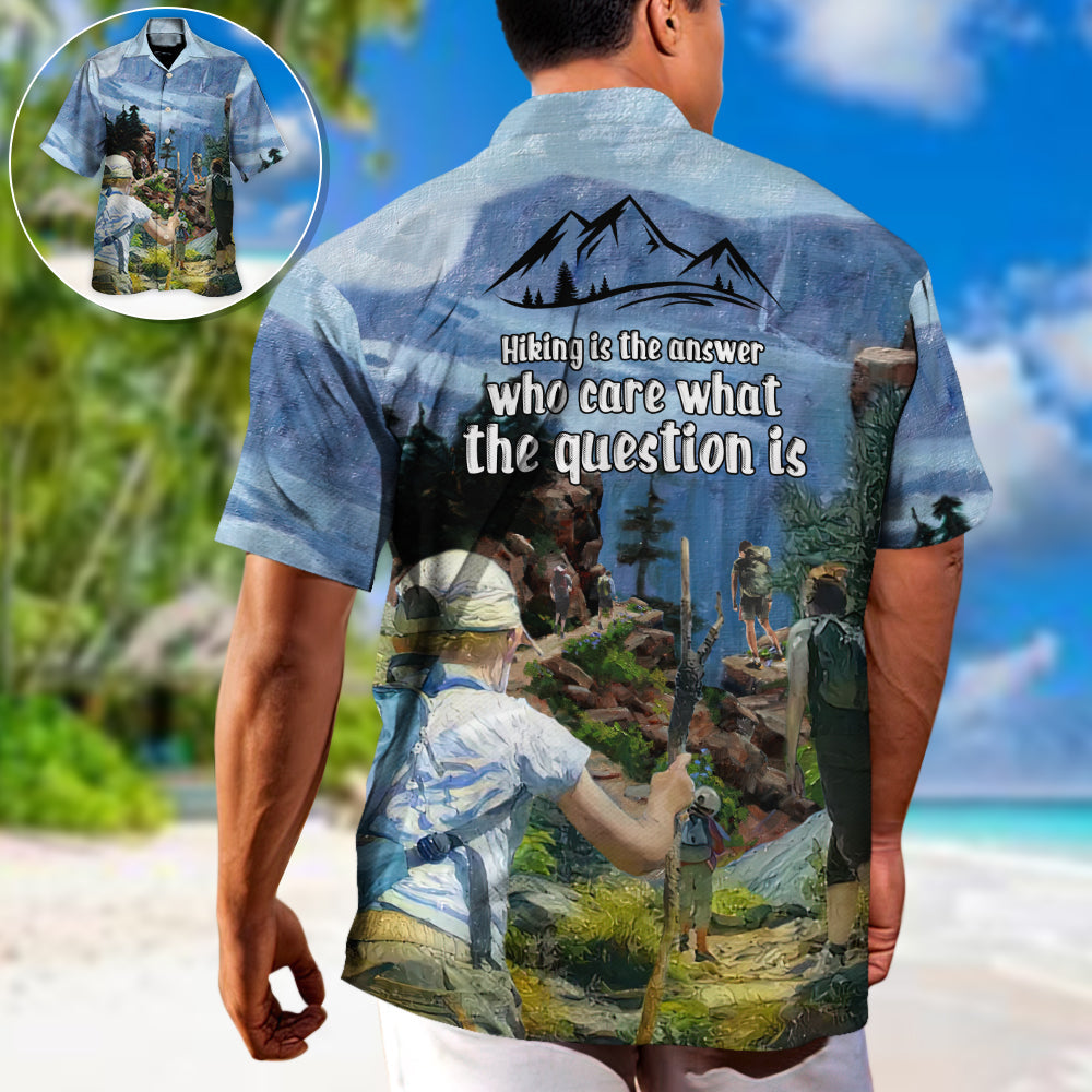 Coastal Hiking Activity Hawaiian Shirt Relaxed Style View For Island Holidays