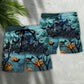 Halloween Pumpkins Night Dark Style Beach Shorts For Bold Summer Vacation Style