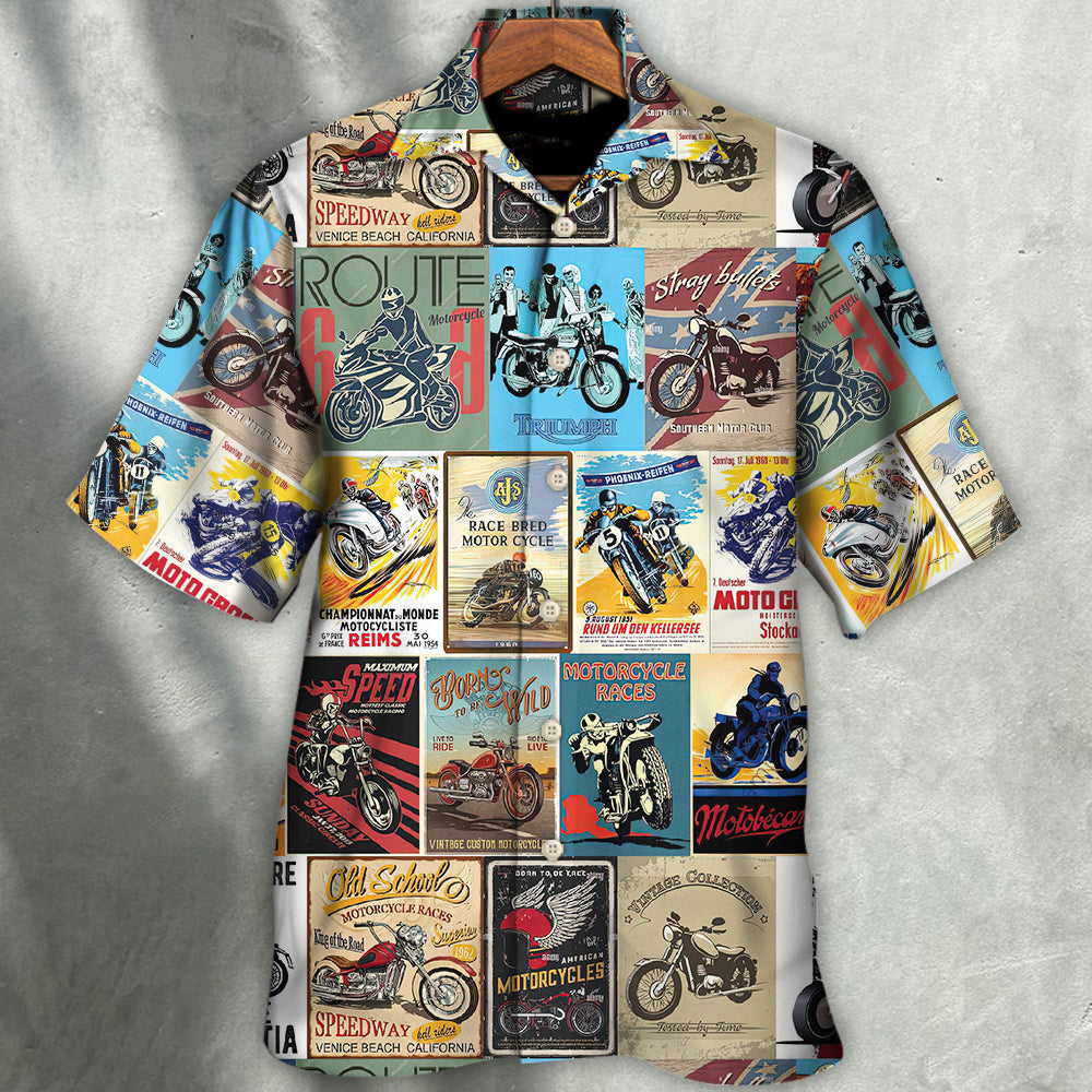 Motorcycle Long Ride Answer Questions Hawaiian Shirt For Summer Vacation And Beach Travel