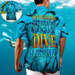 Coastal Freediving Activity Hawaiian Shirt Design View For Outdoor Gatherings