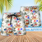 Santa Beach Therapy Christmas In July Beach Shorts For Holiday Beach Days