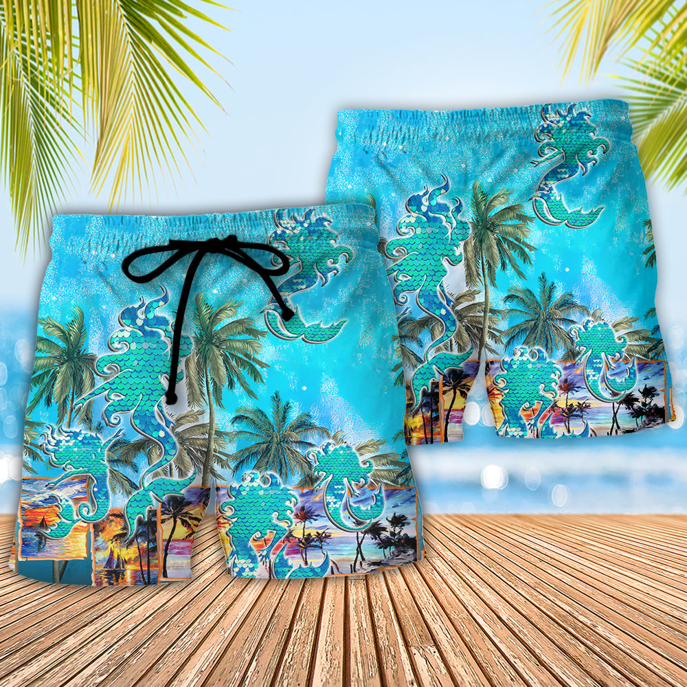 Beach Saved Me Funny Beach Lover Peach Quote Beach Shorts For Tropical Holidays And Weekend Adventures