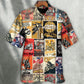 Motorcycle Creative Pattern Hawaiian Shirt Artwork View For Summer Travel