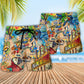 Coastal Ocean Parrot Beach Shorts Pattern Detail For Tropical Escapes And Comfortable Daily Use